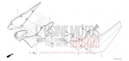 COPERTURA LATERALE CBF125MER di 2024
